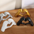 LOVESCULPT MADERA – Figura decorativa hecha a mano de madera para un hogar amoroso