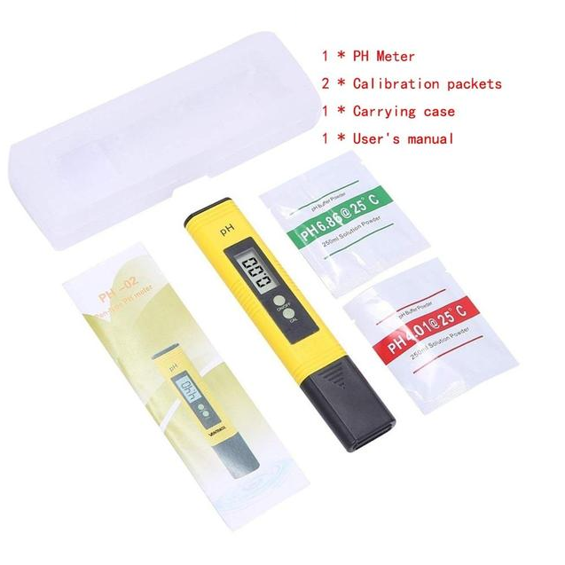 Medidor de pH Digital Sandsberg con LCD – Probador de pH para Acuario, Piscina y Agua Potable, Autocalibración