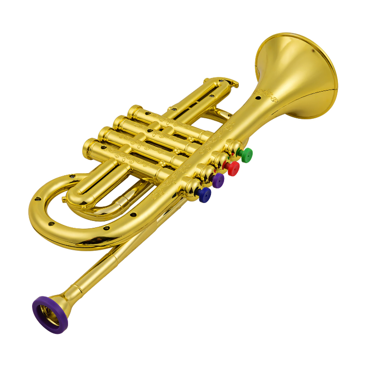 Trompeta Infantil Juguete Musical Regalo para Niños Herramienta de Juego Simulación Instrumento