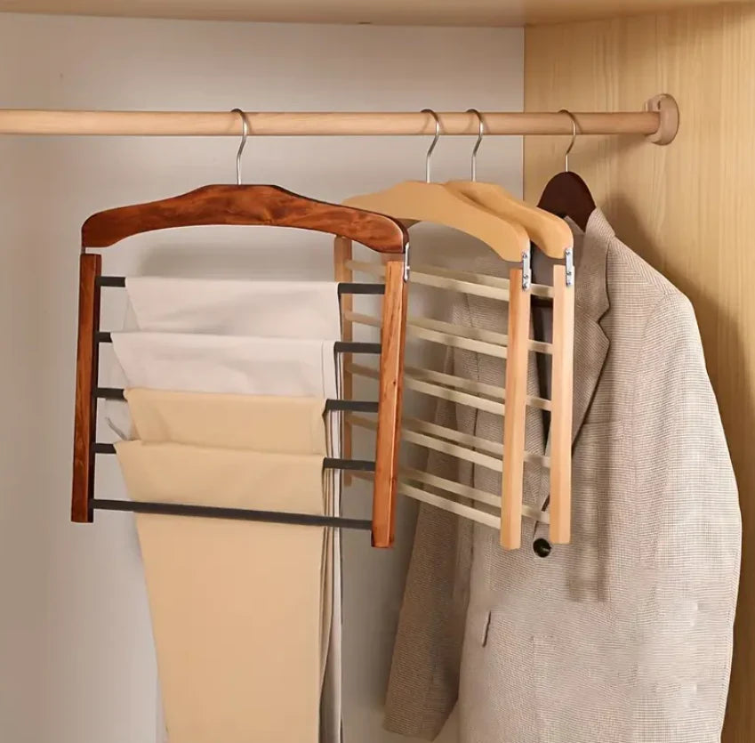 FlexiHang - percha de madera práctica para un almacenamiento inteligente