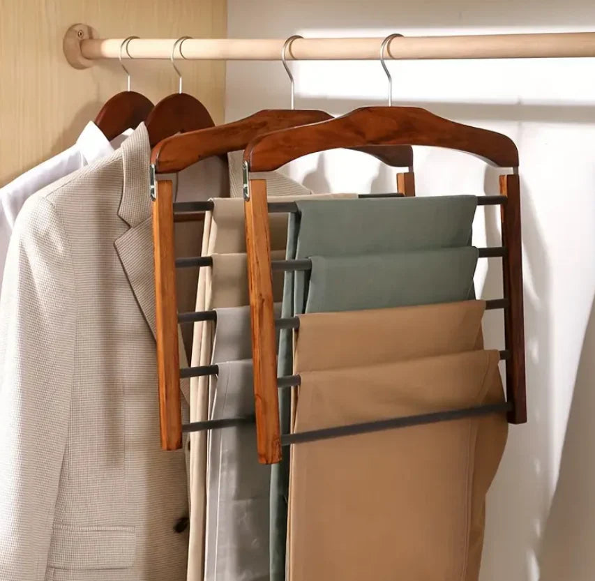 FlexiHang - percha de madera práctica para un almacenamiento inteligente