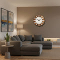 WOODORA REDONDO – Reloj de Pared de Madera Decorativo y Silencioso