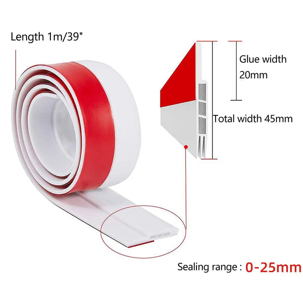 SilentSeal Sellador de Puerta para Corrientes de Aire | Protección contra Frío, Ruido y Corrientes de Aire | Sellador de Puerta Autoadhesivo Interior y Exterior