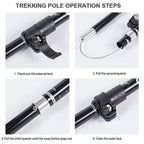 BASTONES FOLDTREK – Bastones de trekking plegables para caminatas y aventuras al aire libre