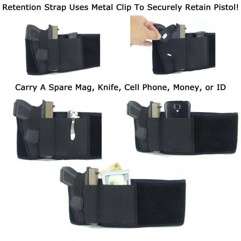 Funda Táctica para Cinturón – Forma de Transporte Discreta, Unisex, Negro