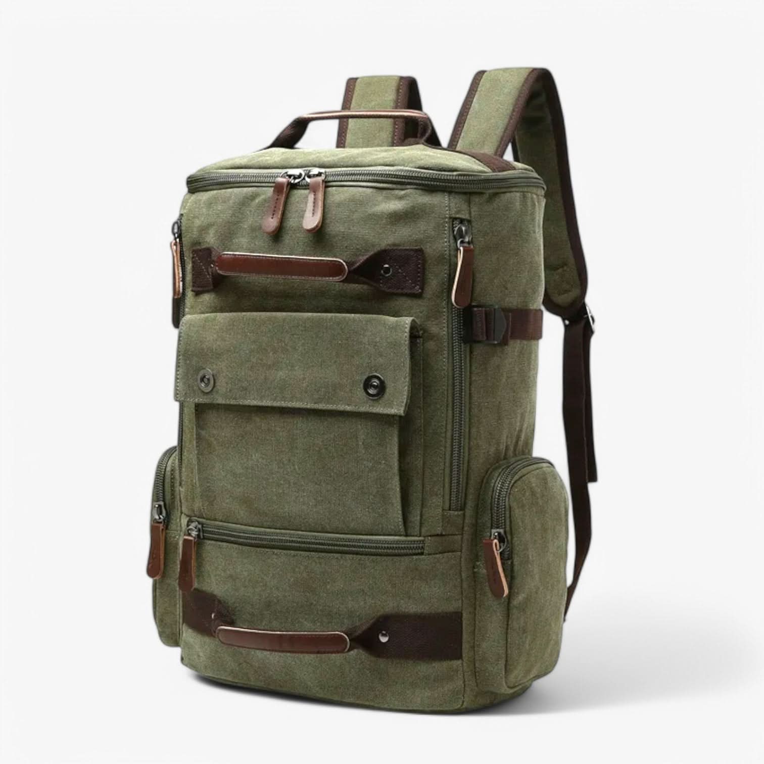 VINTAGECANVAS Sac à dos – Élégant & Fonctionnel avec compartiment pour ordinateur portable pour le quotidien & les aventures