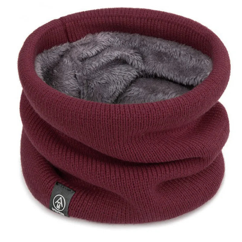 ThermoKnit Pro | Bufanda tubular térmica con forro de felpa | A prueba de viento y transpirable | Protector de cuello multifuncional ajustable para hombres y mujeres