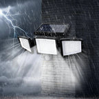 SUNDEFENSE – Luz de seguridad solar con sensor de movimiento y control remoto