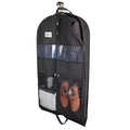 ReiseKleider Funda para Ropa de Viaje | Cremallera Doble Lado & Bolsillos XXL | Transpirable & Transparente | Organizador de Trajes Colgante de 43 Pulgadas