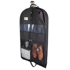 ReiseKleider Funda para Ropa de Viaje | Cremallera Doble y Bolsas XXL | Transpirable y Transparente | Organizador de Trajes Colgante de 43 Pulgadas