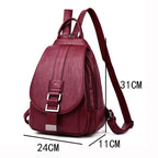 Mochila de piel para mujeres