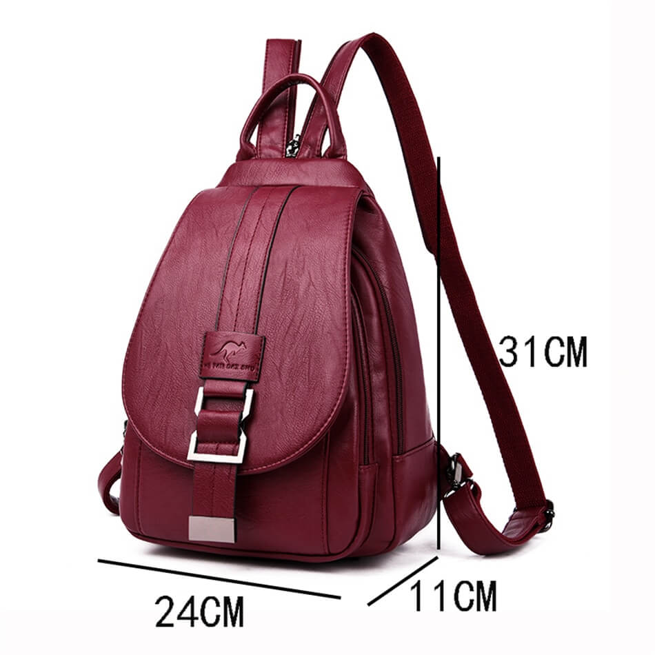 Mochila de piel para mujeres