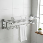 Estante de Acero Inoxidable – Soporte para Toallas de Diseño Moderno y Organizado