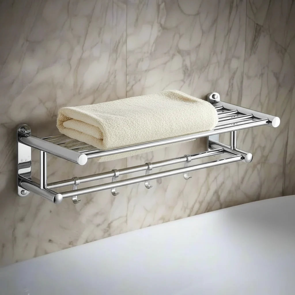 STEELRACK – Soporte de Toalla de Acero Inoxidable Ahorra Espacio y Elegante