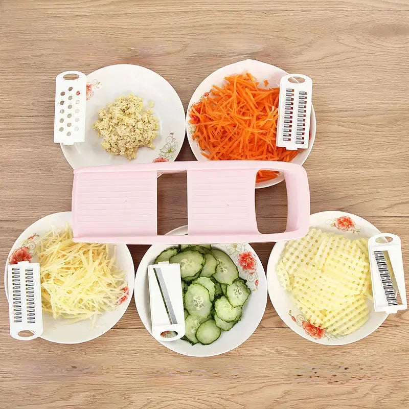 SlicePro – Mandolina multifuncional para verduras y frutas con mango | Brehn