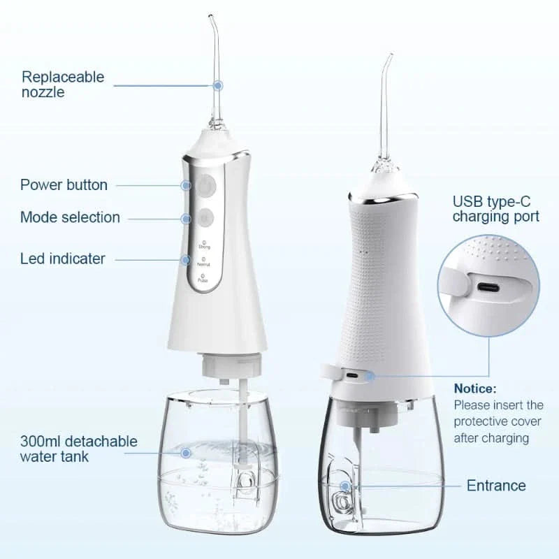 Hidropulidor recargable para el cuidado dental