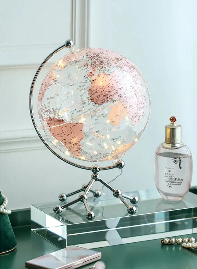 Lámpara de Globo Terráqueo LED Rotativa Royaleva – Pieza de Decoración Belyst Jord