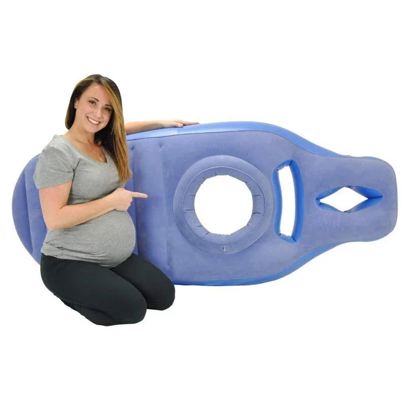 Cojín Inflable para Embarazo y Esteras de Yoga – Ideal para Noches Cómodas y Soporte