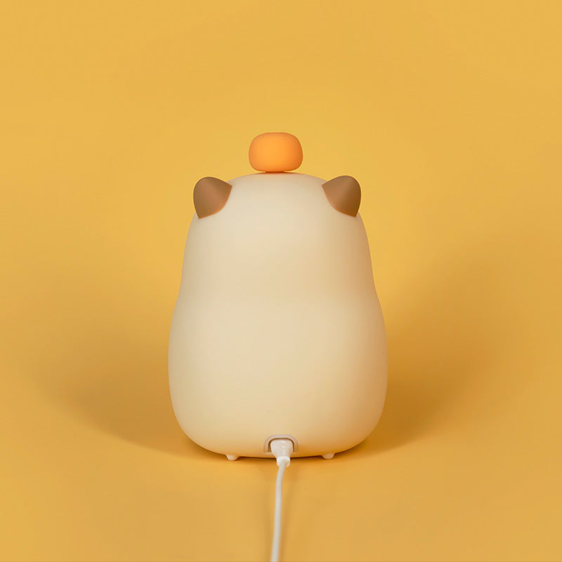 CapyGlow – Reloj despertador en forma de capibara con suave brillo y diseño recargable