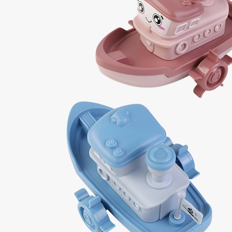 WasserSpass – Barco de juguete inflable para el baño con bordes redondeados y forma compacta