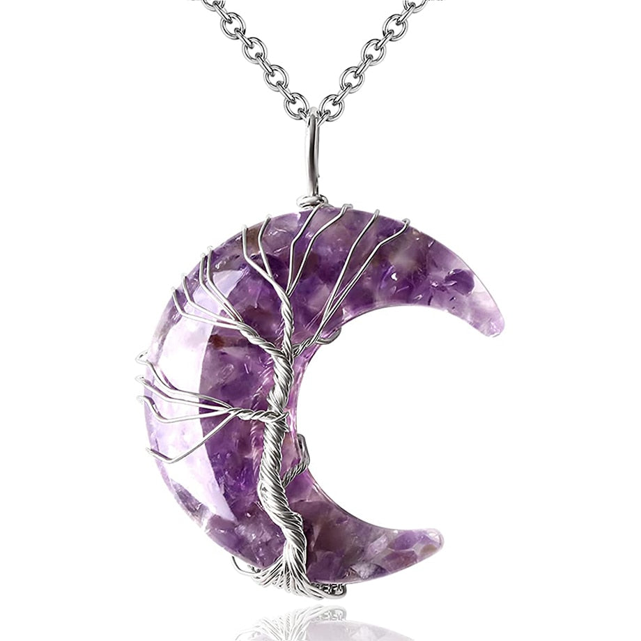 Collar del Árbol de la Vida con Media Luna