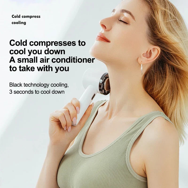 Ventilador de Aire Acondicionado Portátil | Compacto, Ligero e Ideal para Uso en Casa, Oficina y Aire Libre | Ventiladores Portátiles de Mano