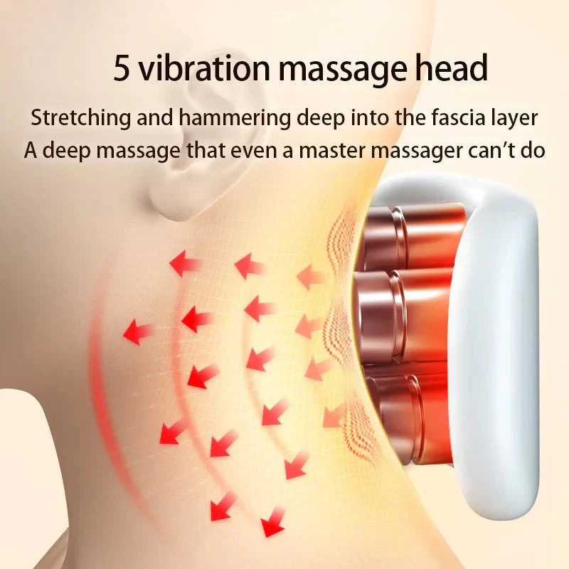 NECKVIBE – Dispositivo inteligente de vibraciones y calor para el cuello para una profunda relajación