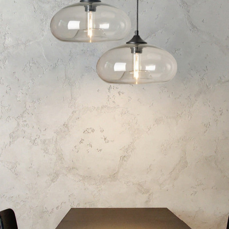 Lámpara colgante de vidrio – moderna, colorida y en estilo Art Déco