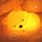 Luz nocturna Fuchs de silicona | Recargable, regulable y con temporizador | Dulce idea de regalo para niños y adultos