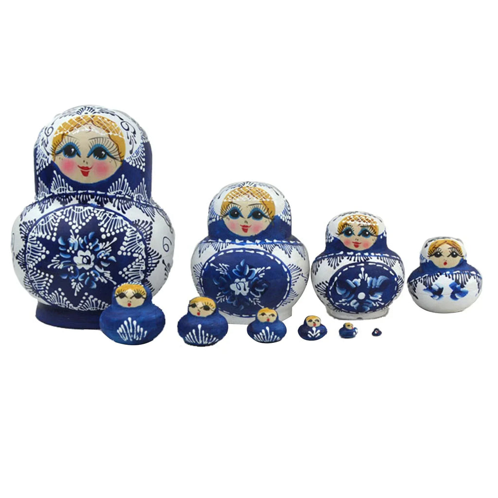 10 piezas/set de muñecas matryoshka rusas de madera