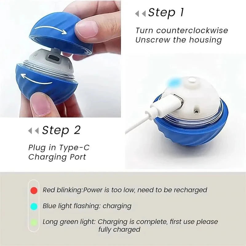 PLAYPET Pelota Interactiva para Perros – Pelota Rebotadora Recargable