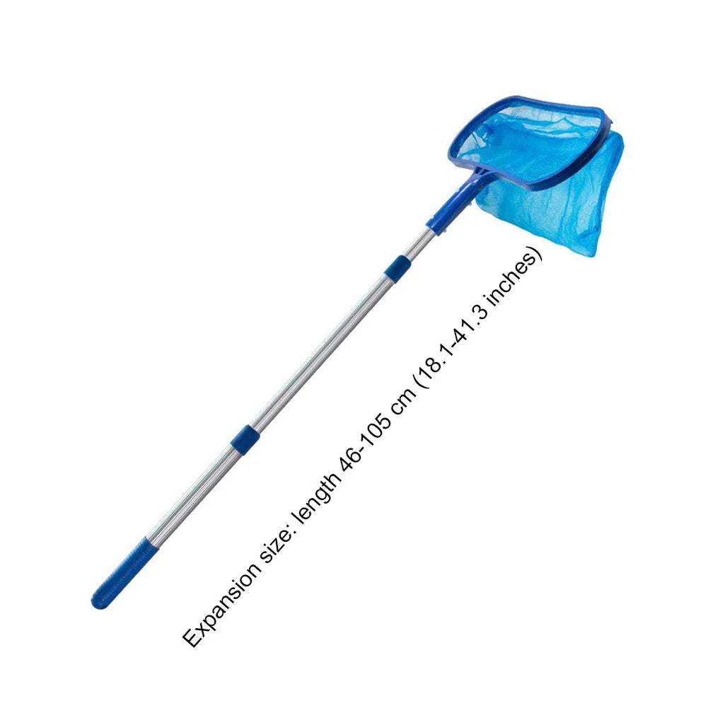 AquaSift Red de Piscina con Mango Telescópico | Red para Hojas de Piscina y Estanque | Red Robusta | Limpieza para Piscina y Spa