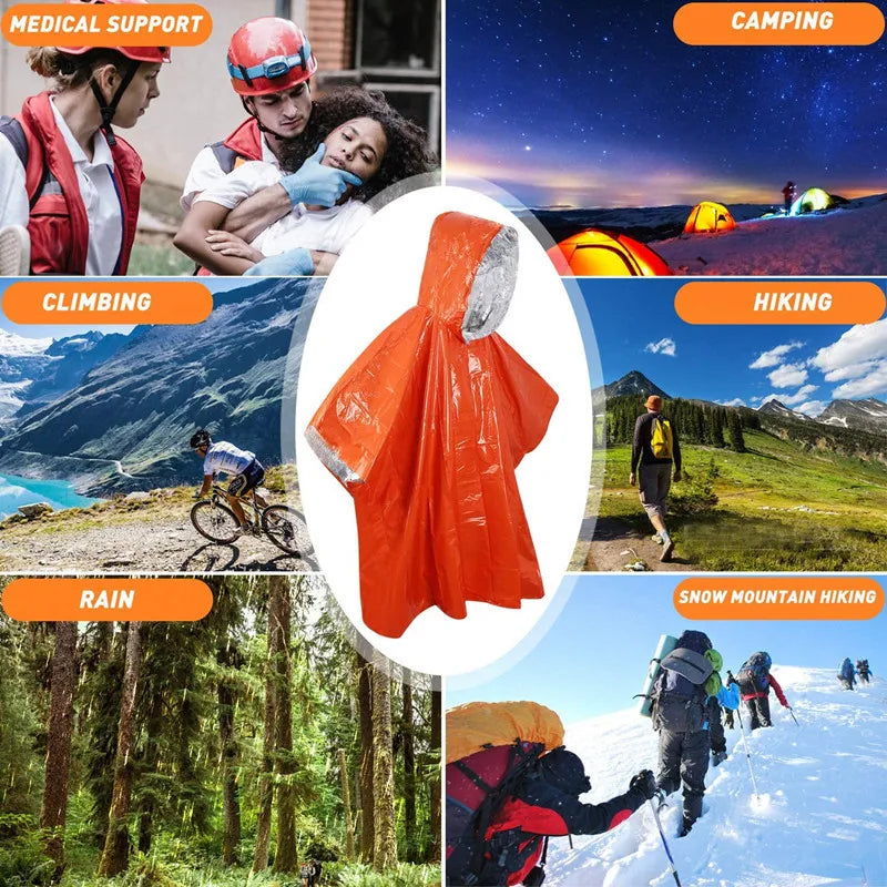 Poncho de Lluvia Plegable – Protección contra el Clima y el Viento