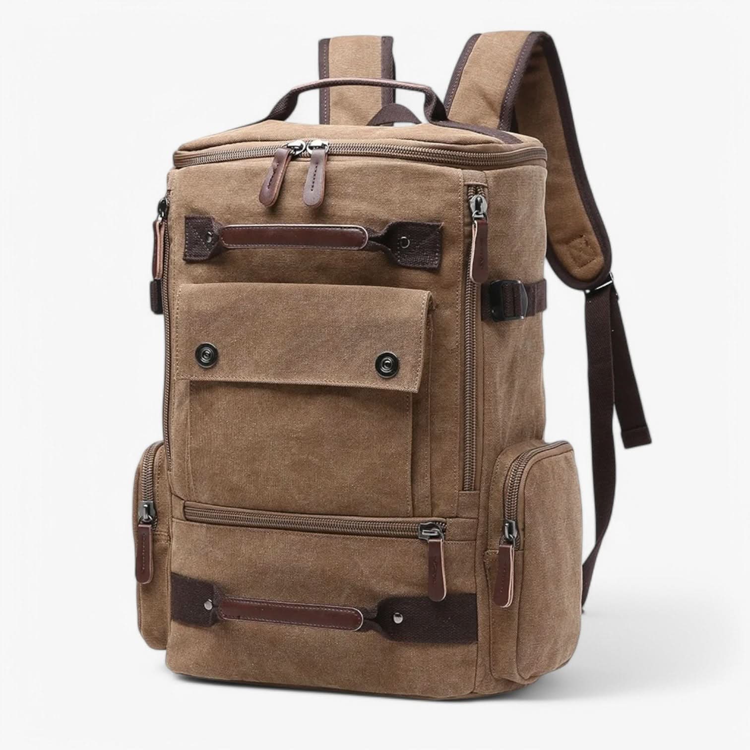 VINTAGECANVAS Sac à dos – Élégant & Fonctionnel avec compartiment pour ordinateur portable pour le quotidien & les aventures
