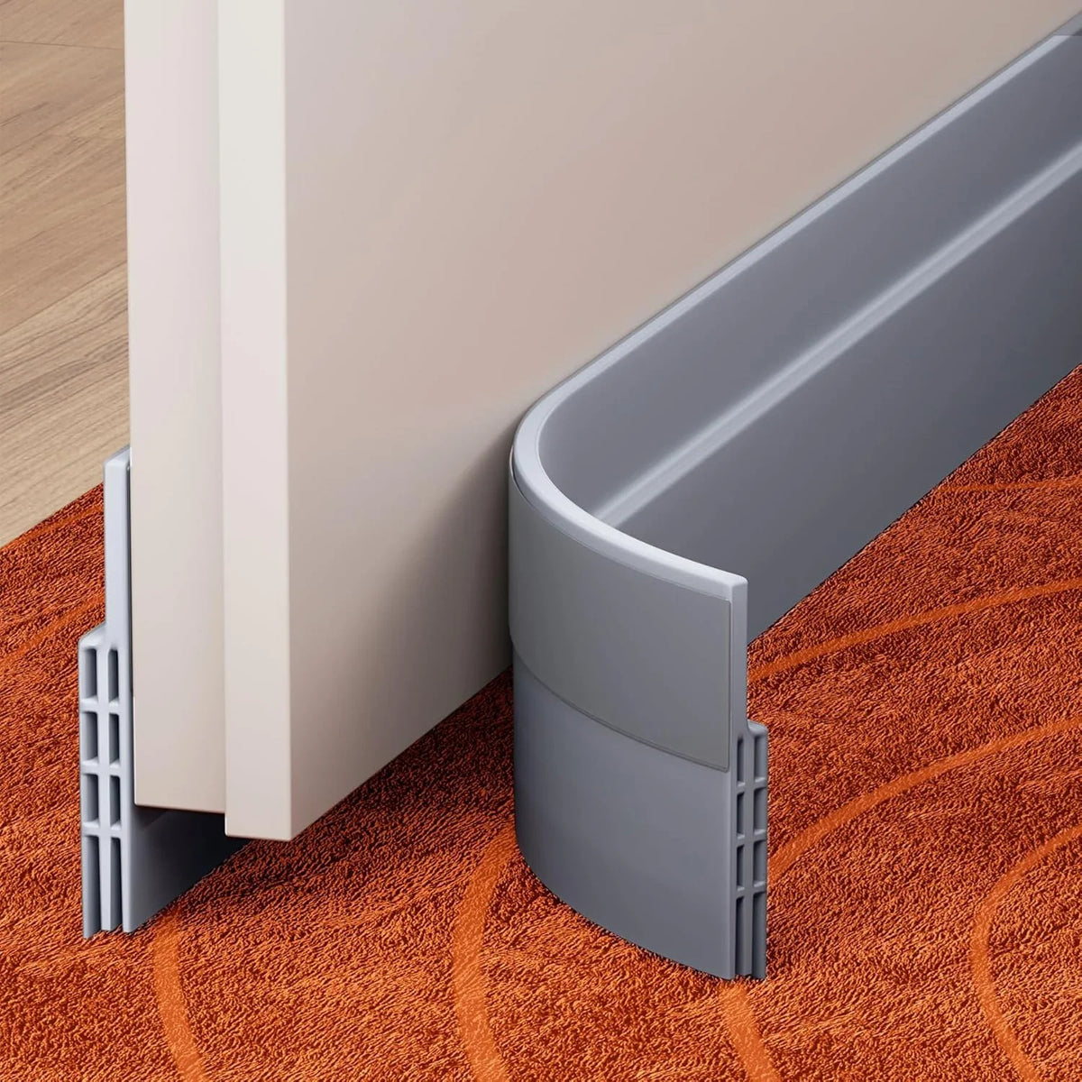SilentSeal Sellador de Puerta para Corrientes de Aire | Protección contra Frío, Ruido y Corrientes de Aire | Sellador de Puerta Autoadhesivo Interior y Exterior
