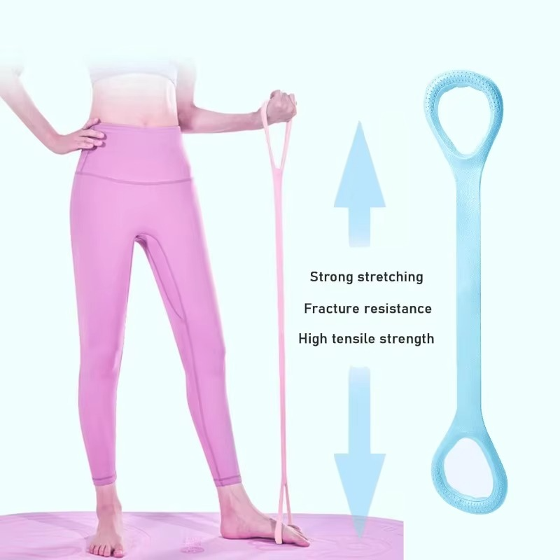 Paquete de 8 Bandas de Resistencia para Entrenamiento de Brazos, Espalda y Hombros – Bandas Elásticas para Yoga, Pilates y Terapia Física