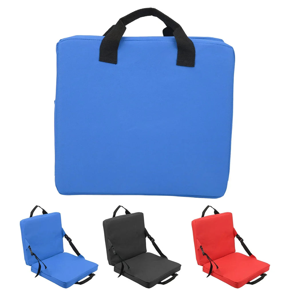 Silla plegable SITPURE con respaldo | Cojín de asiento acolchado | Compacta y cómoda para estadio, playa y parque