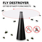 AeroLumen Naturguard Repelente de Moscas Ventilador de Mesa | Ventilador de Insectos con Rotación de 360° | Silencioso y Seguro | Para Exterior, Camping, Picnic