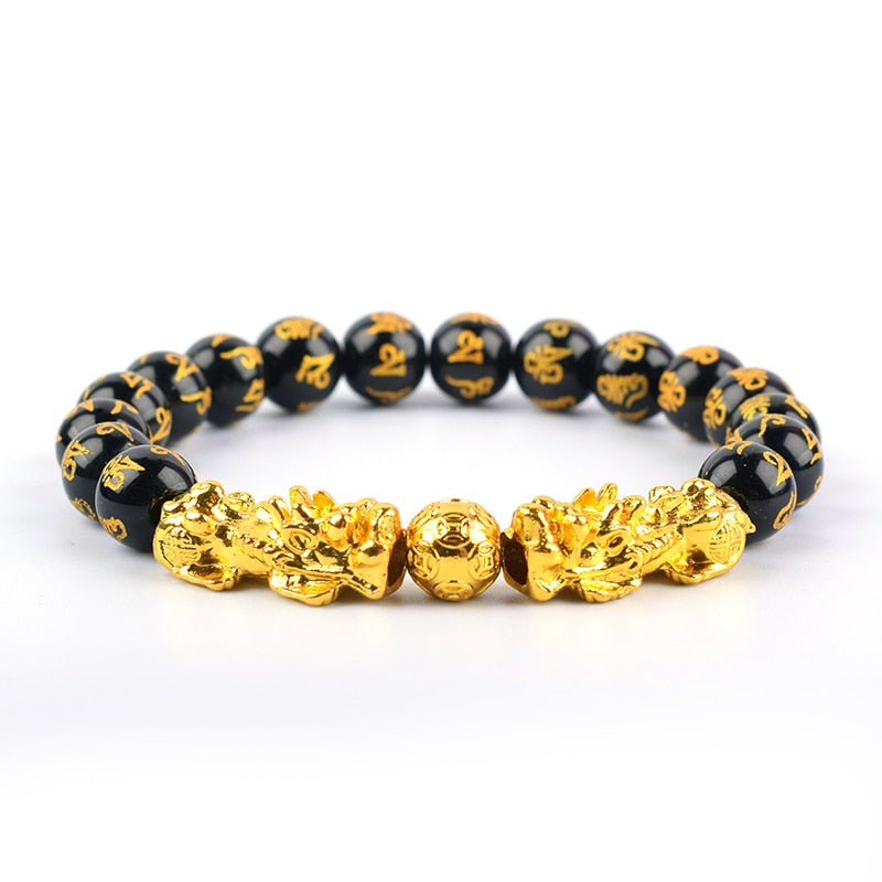 Pulsera de Feng Shui de Obsidiana Negra