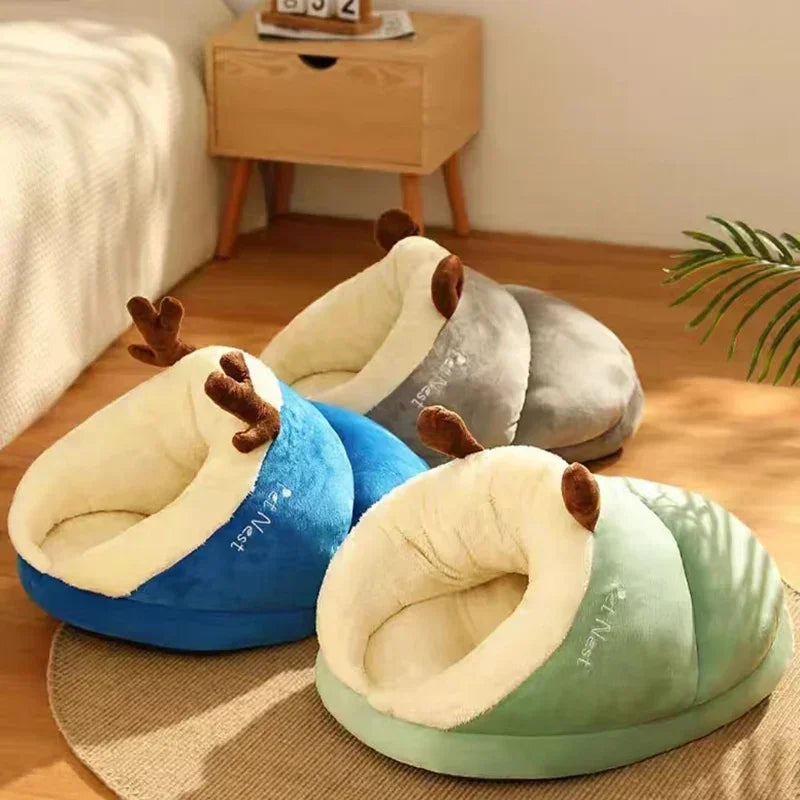SlipperNest | Cama para Perros Plegable de Lujo para Comodidad Invernal