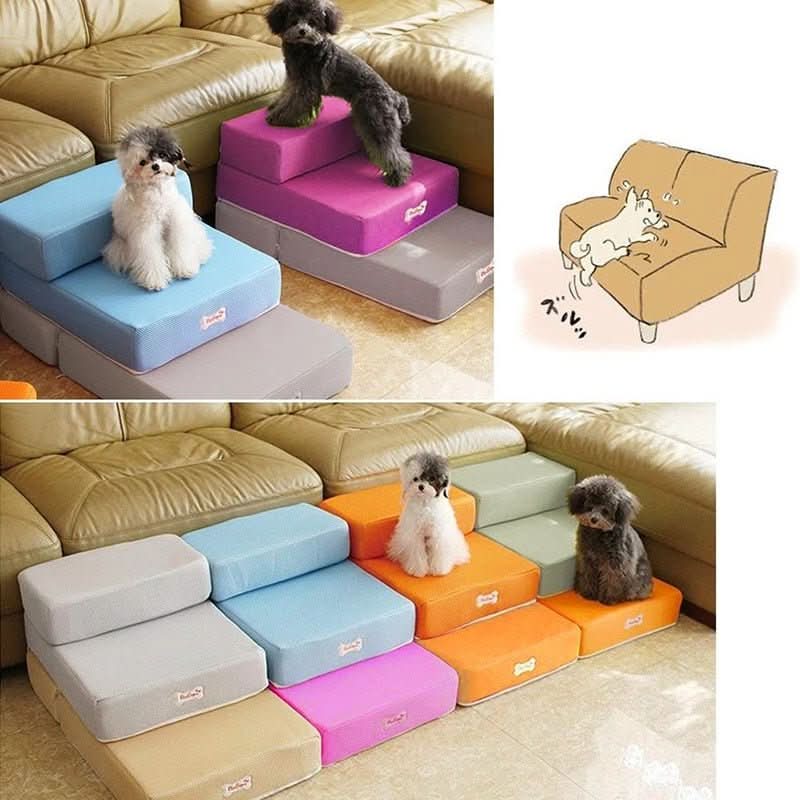 Hundeschritt Profi – Escalera de lujo para perros para un ascenso suave a sofá y cama