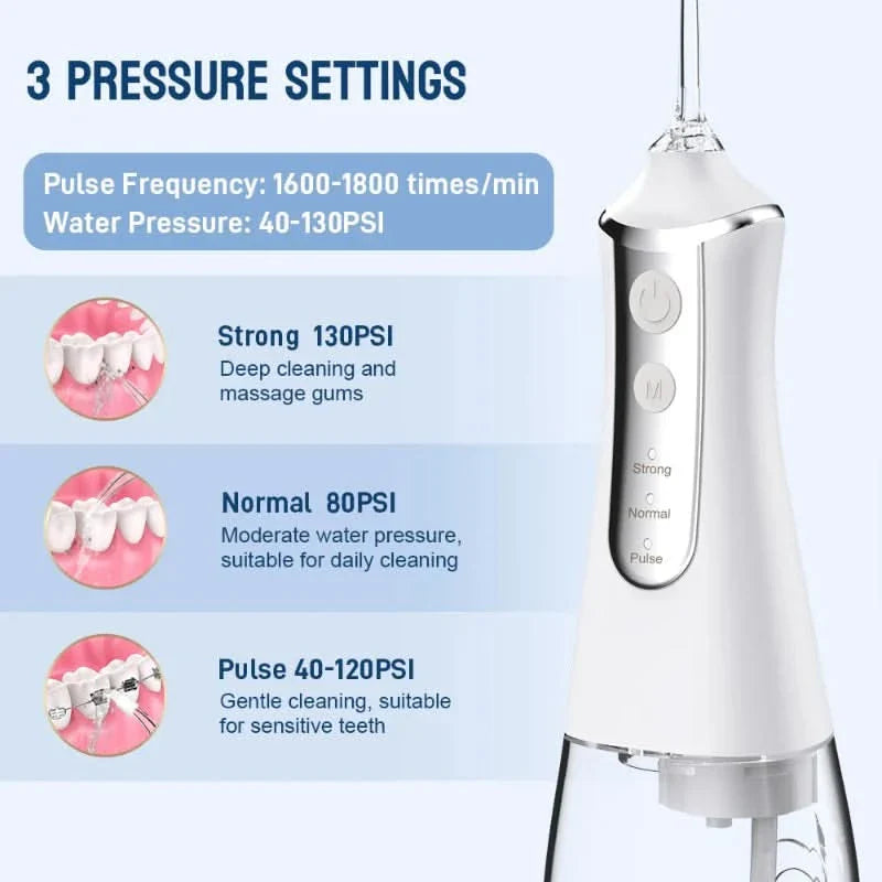 Hidropulidor recargable para el cuidado dental