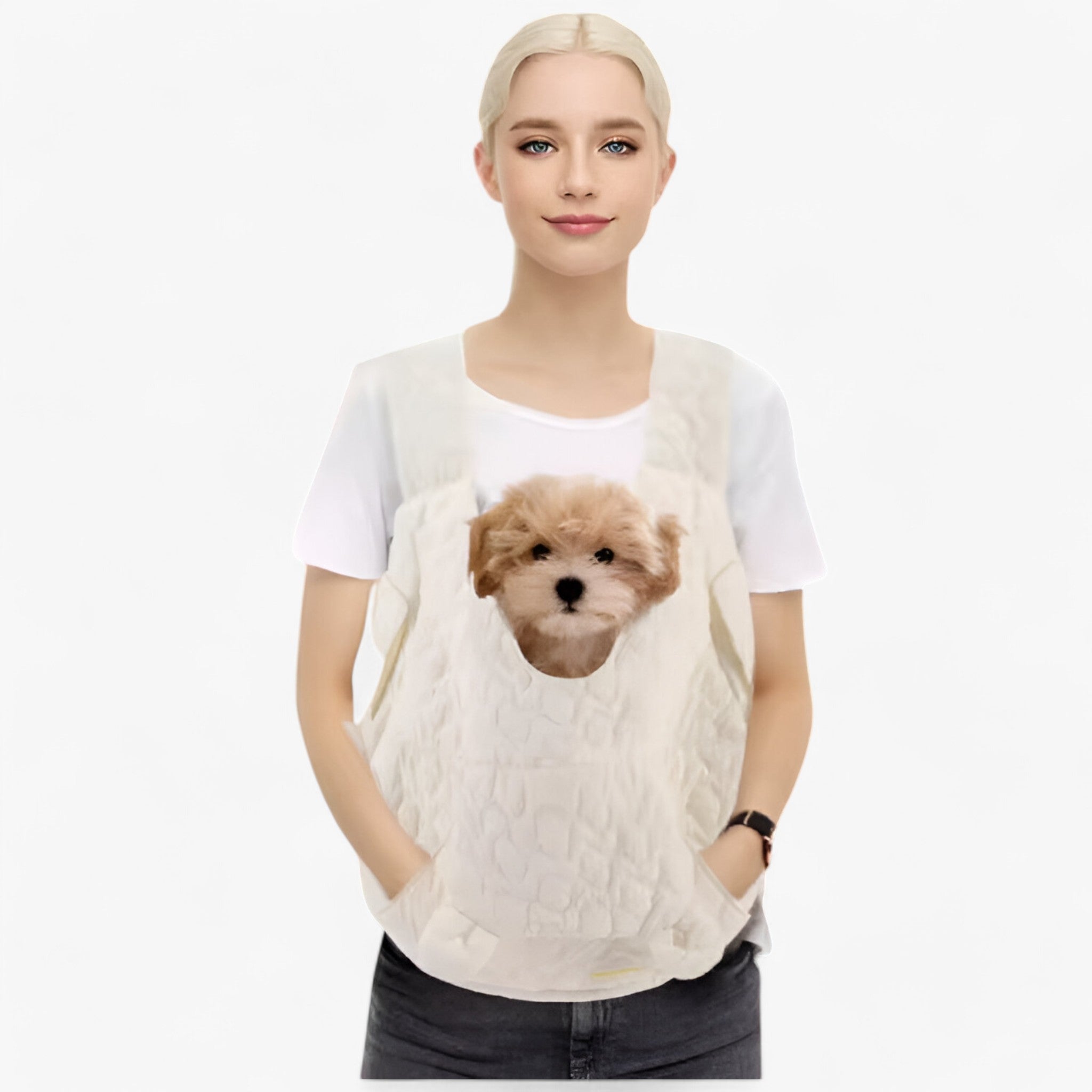 Pawrello Bolsa de Transporte para Mascotas hasta 10 kg | Impermeable y Cómoda | Para Gatos y Perros Pequeños | Con Asas Ergonómicas