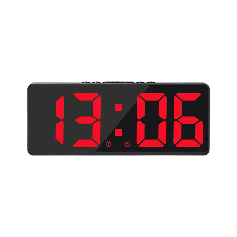 Reloj LED Simple con Luz Colorida, Temperatura, Calendario, Despertador, Reloj Creativo
