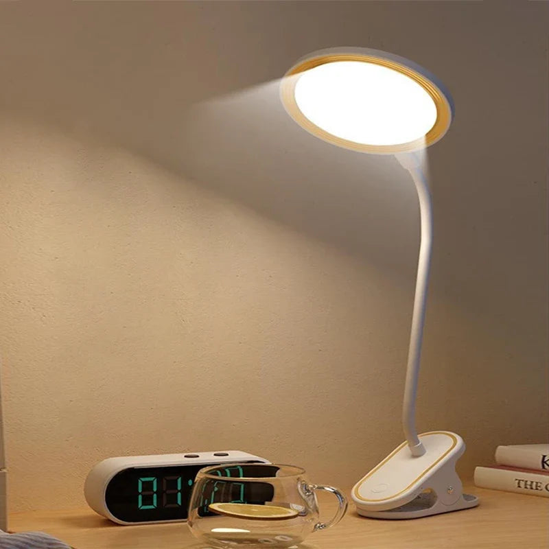 Lámpara de Mesa Táctil LED Lunivo | Con Batería y Luz Natural | Temperatura de Color 4000K | Diseño Moderno de Plástico