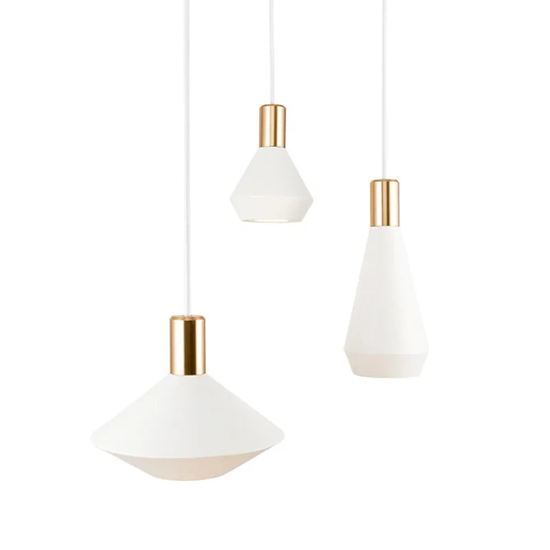 Italia | Lámpara colgante LED minimalista, moderna, negra
