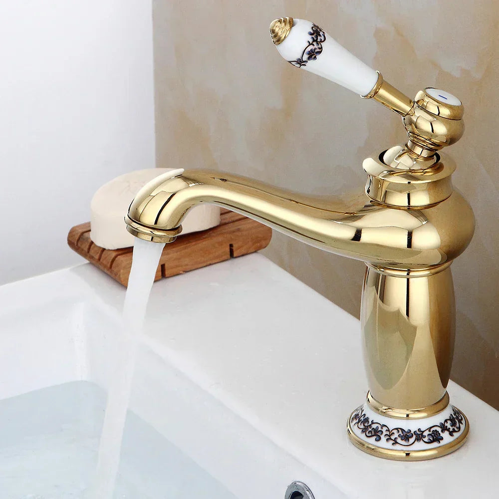 LuxeFlow – Grifo de baño de estilo vintage con diseño elegante y fácil instalación