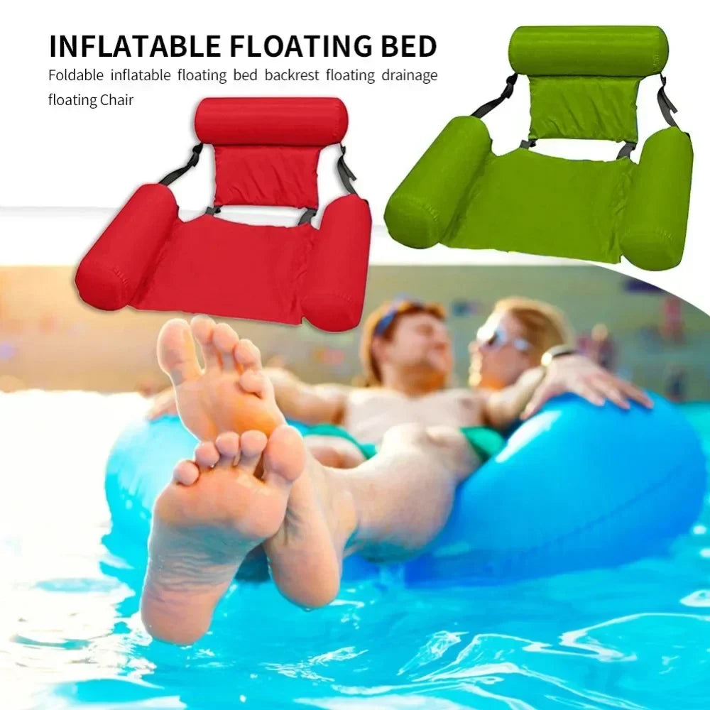Sillón Colgante Inflable | Ajustable y Portátil | AquaLiva Lounge para Piscina y Playa – 100×120 cm