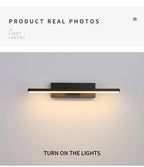 AuroLite Lámpara de pared LED ajustable | Ángulo de giro de 330° | Diseño moderno para dormitorio y sala de estar | Aluminio
