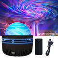 Polariva Proyector de Auroras Boreales | Sincronización de Música y Control Remoto | Luz Ambiental RGB | Carga por USB | 7,8×7,8×8,7 cm